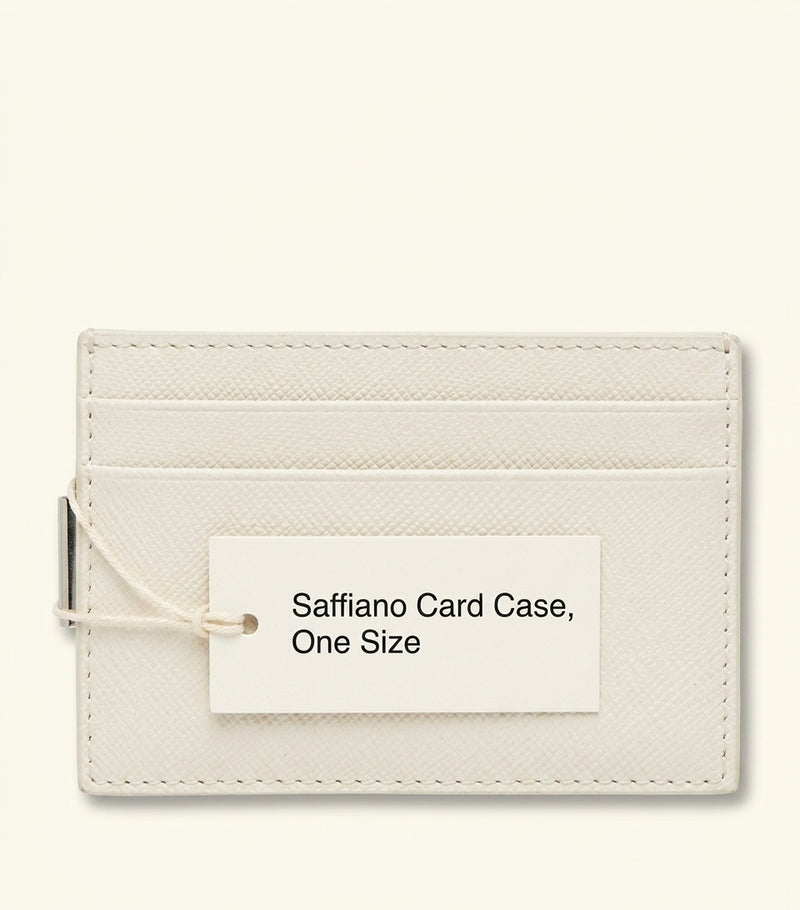 Prada Saffiano leather Triangle money clip card holder - British product