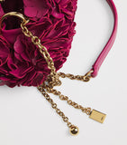 Chloé floral plissé leather shoulder bag (British brand)