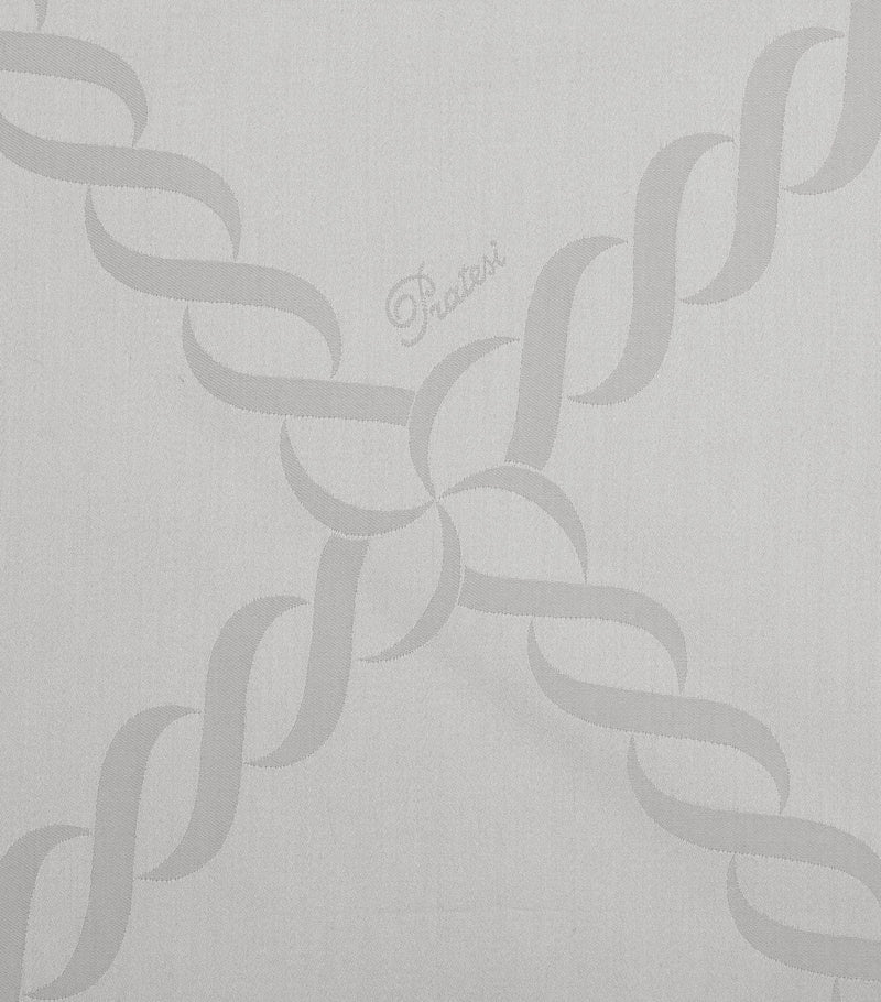 Pratesi Super King Flat Sheet with Braid Motif 300cm x 270cm, imported from the UK
