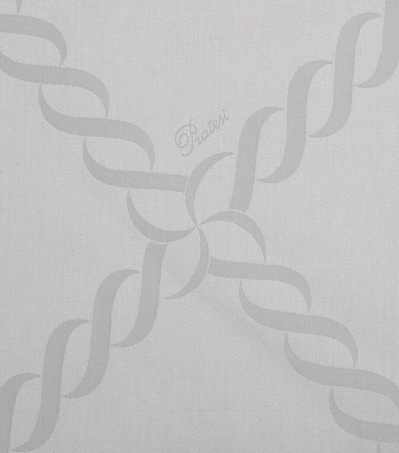Pratesi Super King Flat Sheet with Braid Motif 300cm x 270cm, imported from the UK