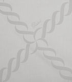 Pratesi Super King Flat Sheet with Braid Motif 300cm x 270cm, imported from the UK