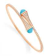 Harrods MARLI New York Rose Gold and Diamond Cleo Midi Bangle- Buy online at McGrocer