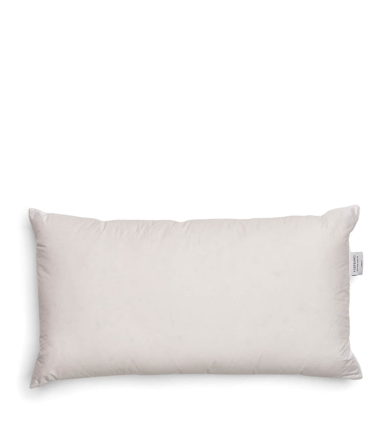 Vispring cotton down-filled pillow 90cm x 50cm (British brand)