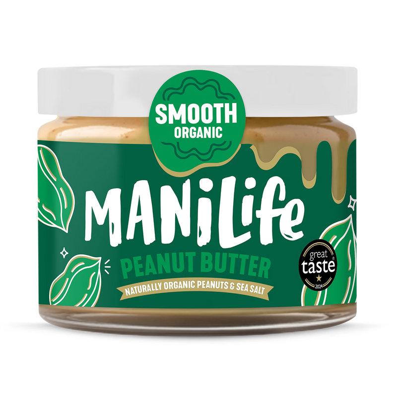 Manilife organic smooth peanut butter 275g, UK version