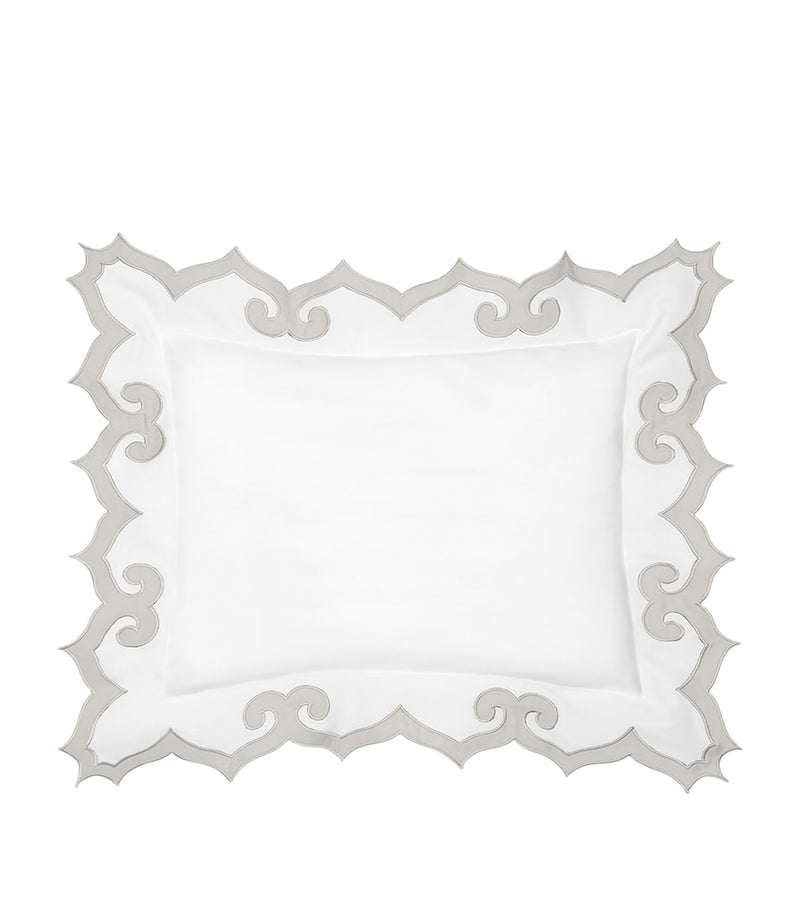 Pratesi boudoir sham pillowcase 30cm x 40cm, imported from the UK