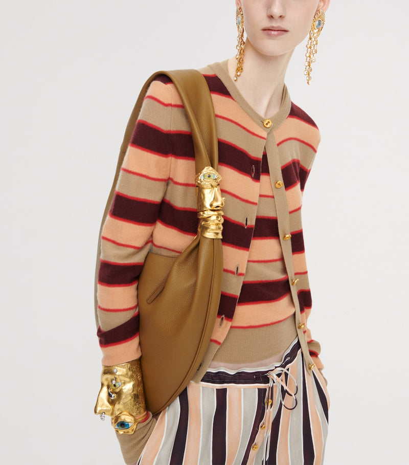 Schiaparelli large leather Soufflé Baguette shoulder bag - British product