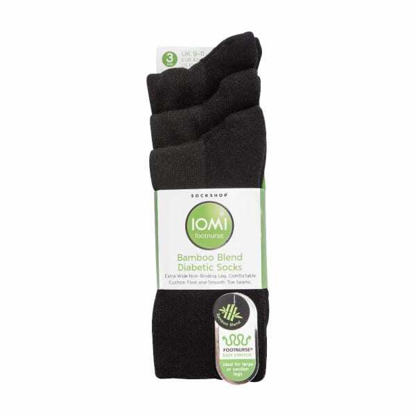 IOMI bamboo diabetic socks 3 pack, imported from the UK