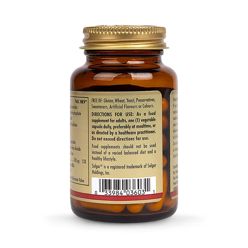 Solgar Vitamin K2 100mcg 50 Vegetable Capsules (British brand)