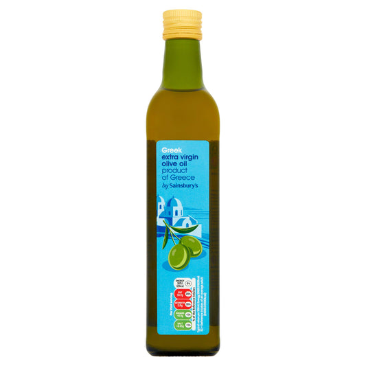 Sainsbury's Greek Olive Oil, Extra Virgin 500ml oils Sainsburys   