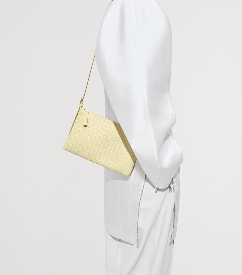 Bottega Veneta Gemellini leather pouch H15cm W24.5cm - British product