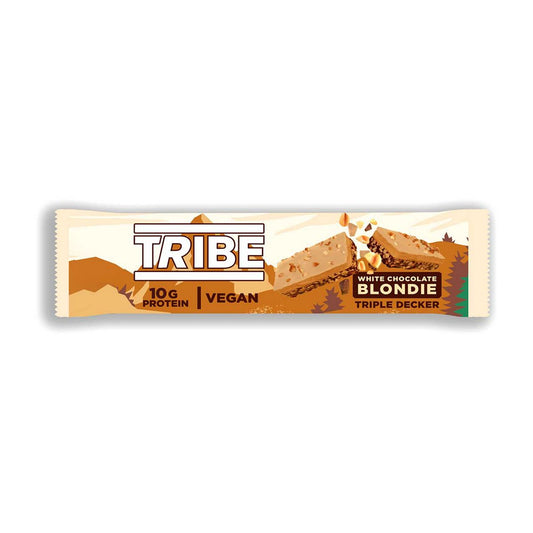 Tribe Nut Butter Triple Decker - White Choc Blondie 40G GOODS Boots   