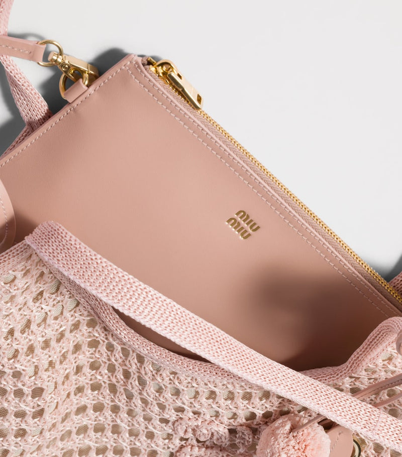 Miu Miu Crochet Ivy cross-body bag - imported from the UK