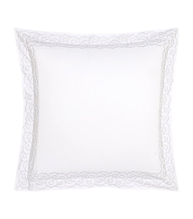 Yves Delorme Festons Square Oxford Pillowcase 65cm x 65cm (British brand)
