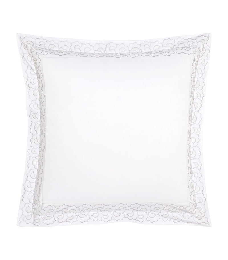 Yves Delorme Festons Square Oxford Pillowcase 65cm x 65cm (British brand)