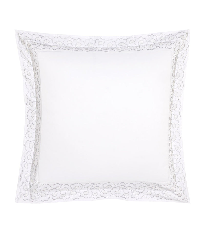Yves Delorme Festons Square Oxford Pillowcase 65cm x 65cm (British brand)