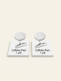 Cartier Ballon Bleu cufflinks with synthetic spinel stone - British product