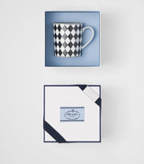 Harrods Porcelain Checkerboard Mug- Buy online at McGrocer