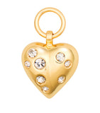 Carolina Herrera crystal heart charm lipstick accessory, imported from the UK