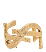 Harrods Saint Laurent Hammered Cassandre Cuff Bracelet- Buy online at McGrocer