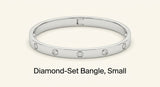 Cartier LOVE small 18ct white gold bracelet with 6 diamonds, UK version
