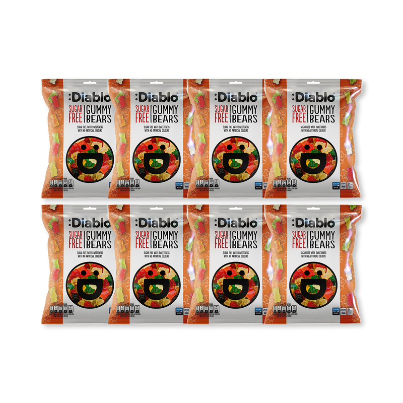 Diablo Sugar Free Gummy Bears assorted 75g, UK version