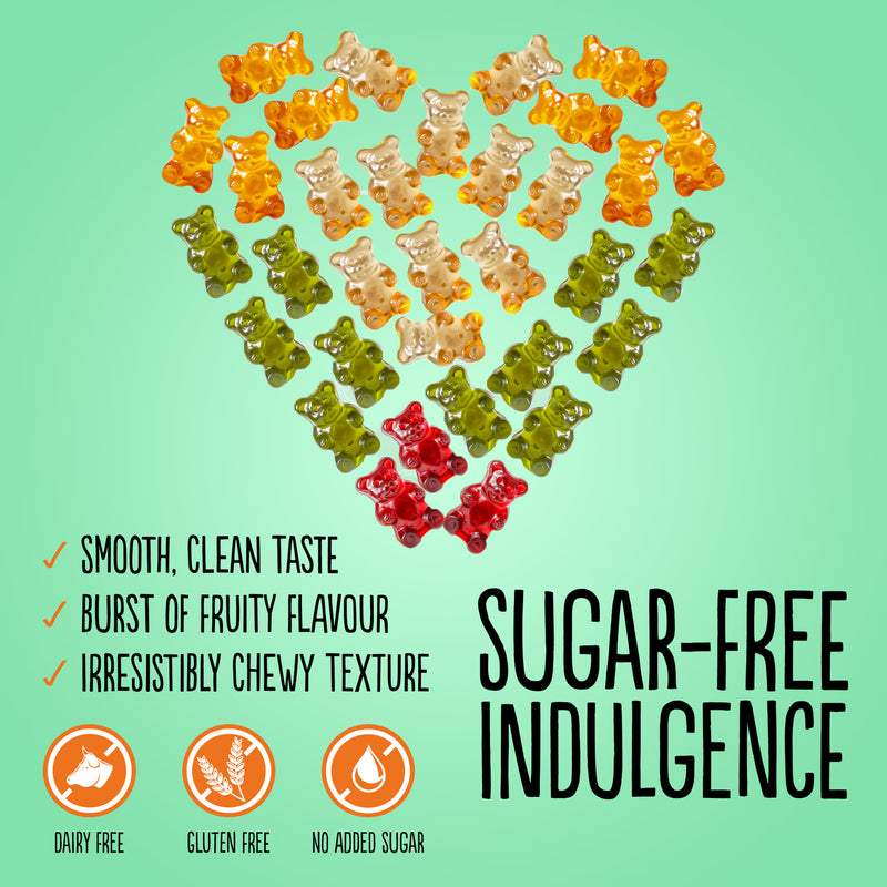 Diablo Sugar Free Gummy Bears assorted 75g, UK version