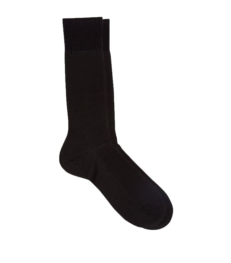 Pantherella merino wool-blend short socks, imported from the UK