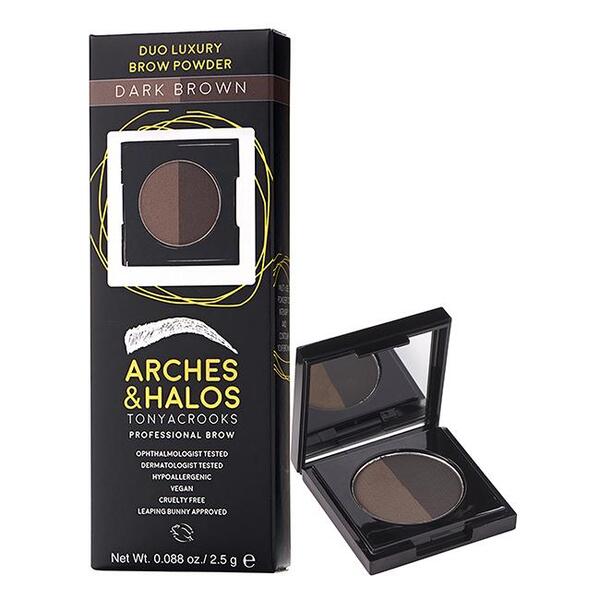 Arches & Halos brow powder Dark Brown (British brand)