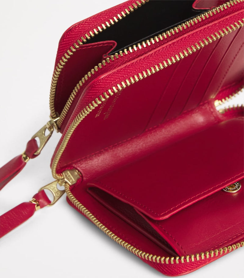 Comme des Garçons leather zipped wallet - British product
