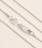 Astrid & Miyu sterling silver box chain necklace 40cm - British product