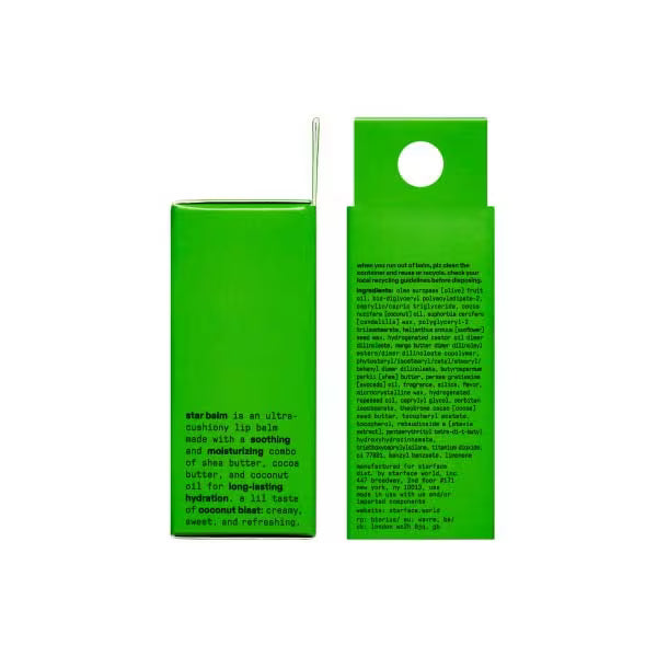 Star Balm Lip Balm Coconut Blast 4.30g (British brand)