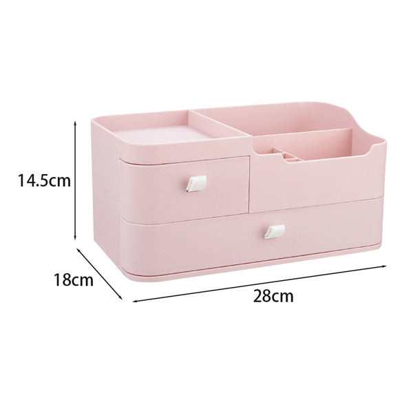Livingandhome Makeup Organizer Pink Storage Box, UK version