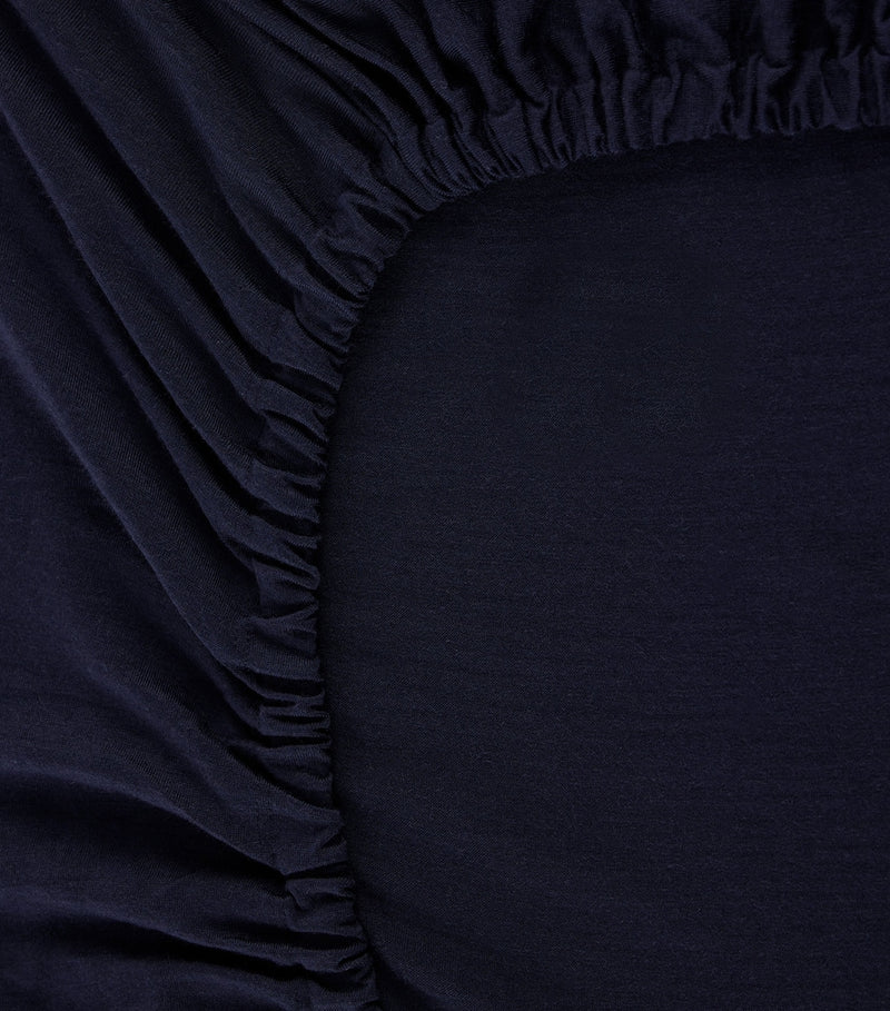 SHLEEP Merino Jersey Super King Fitted Sheet 180cm x 200cm (British brand)