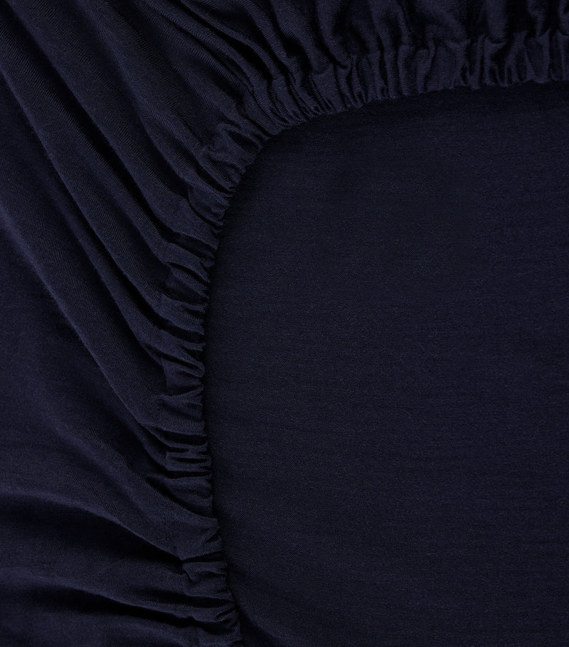 SHLEEP Merino Jersey Super King Fitted Sheet 180cm x 200cm (British brand)