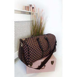 IKRUSH indigo checked overnight bag - British product