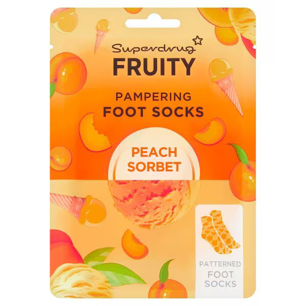 Superdrug peach foot socks pack (British brand)