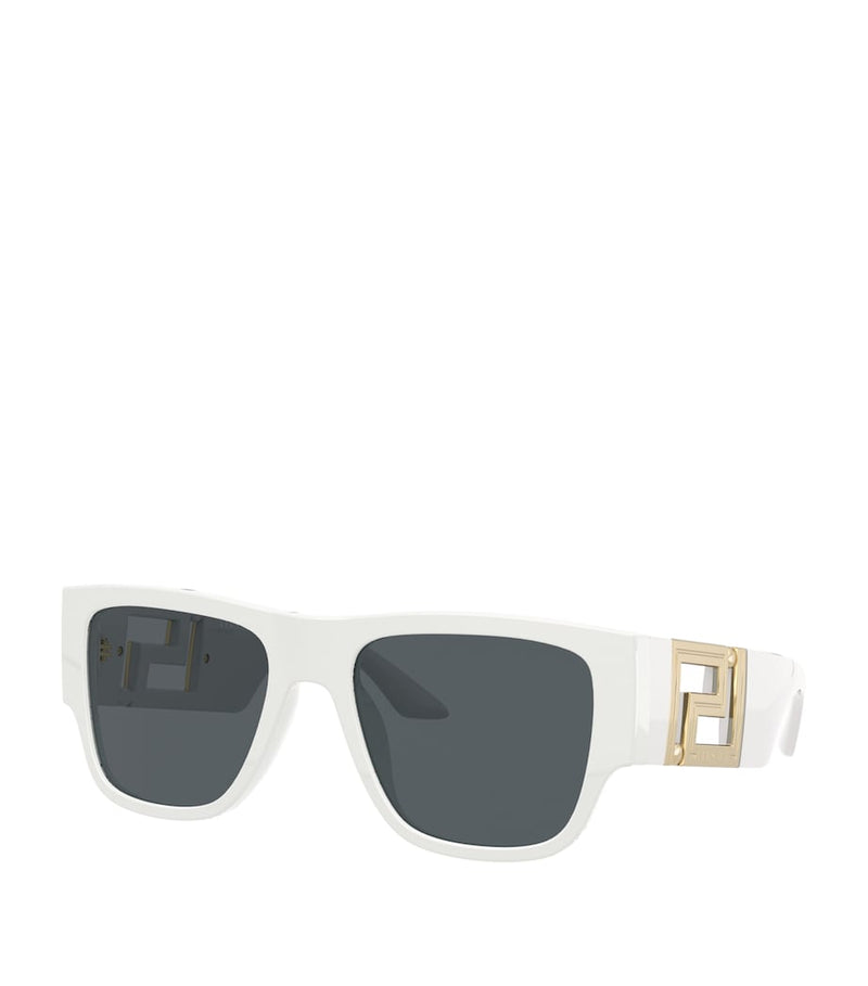 Versace Wayfarer sunglasses ivory gold-tone logo acetate - British product