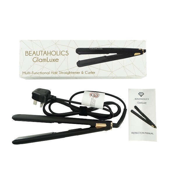 Beautaholics GlamLuxe multifunction hair straightener curler (British brand)
