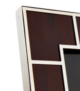 Harrods Wood Veneer and Stainless Steel Photo Frame with 5 x 7 Inch Opening- Buy online at McGrocer