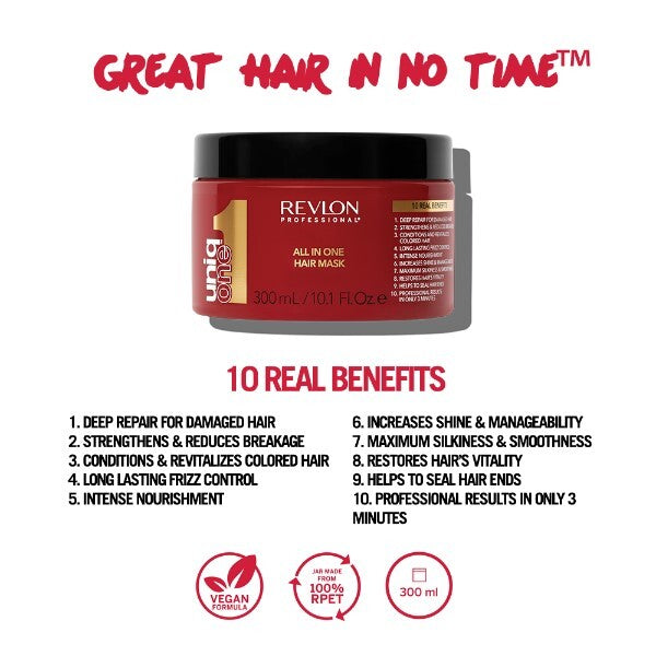 Revlon Uniqone hair mask 300ml, imported from the UK
