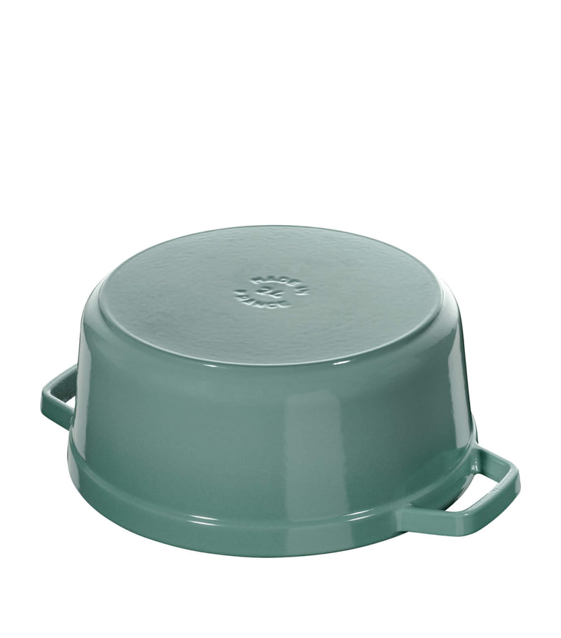 Staub 24cm round cocotte cast iron pot - British product
