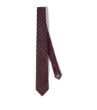 Brunello Cucinelli geometric silk tie - British product