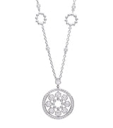 Harrods Boodles White Gold and Diamond Circus Classic Pendant Necklace- Buy online at McGrocer