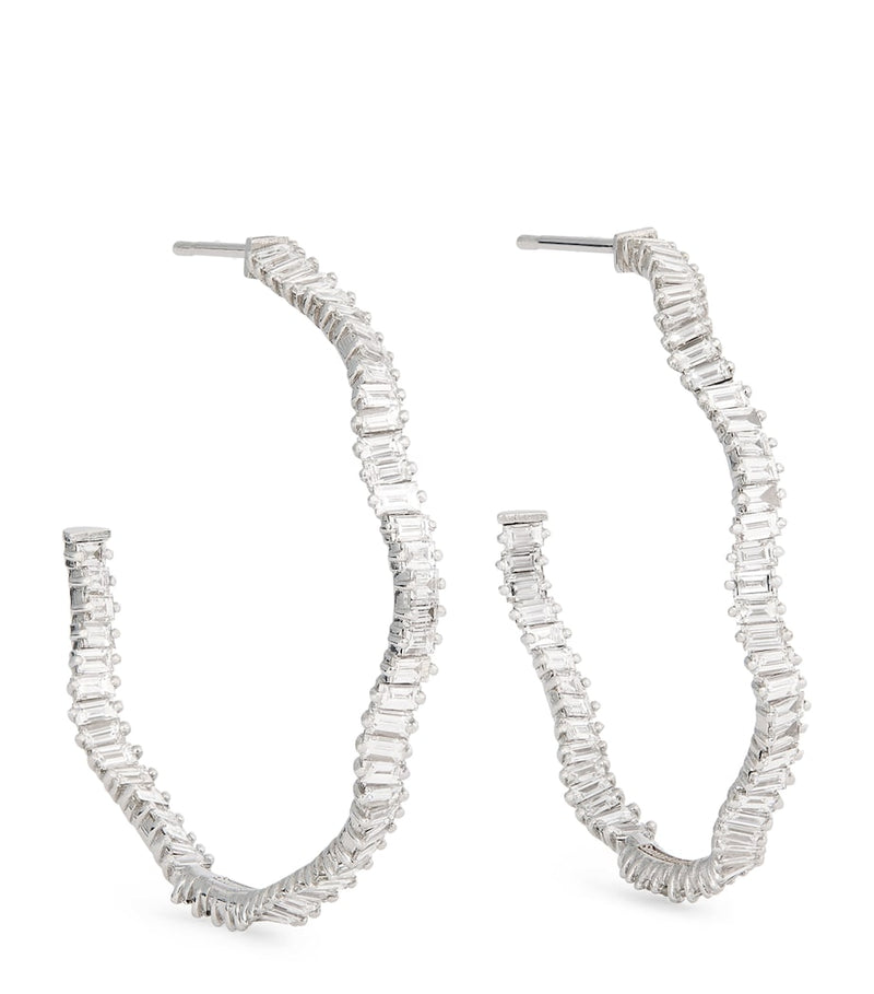 Suzanne Kalan Classic Wave hoop earrings - British product