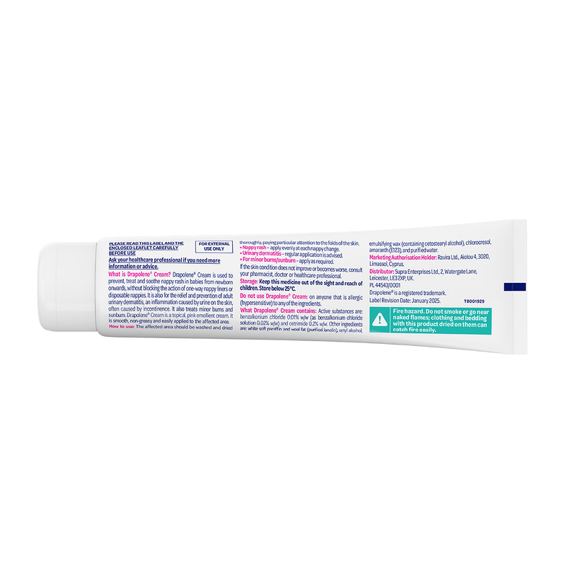 Drapolene Nappy Cream 100 grams - British product