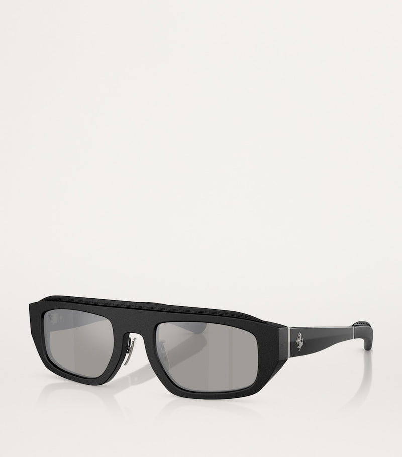 Ferrari acetate pillow sunglasses brown bordeaux lenses, imported from the UK