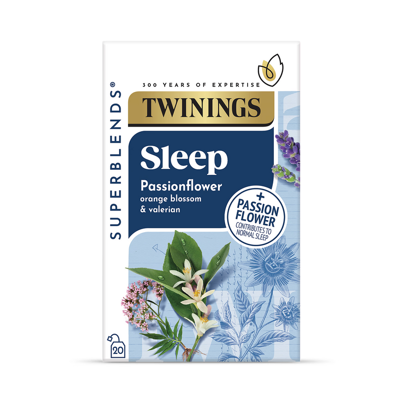 Twinings Superblends Sleep Valerian & Orange Blossom tea 20 bags (British brand)