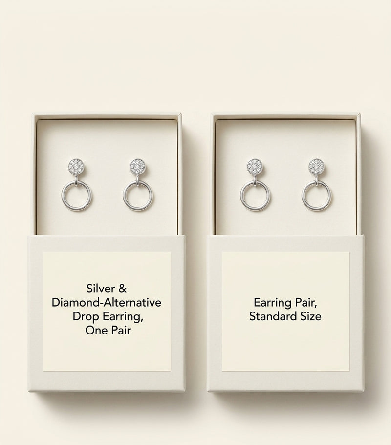 Cartier white gold Juste un Clou diamond earrings 33mm, imported from the UK
