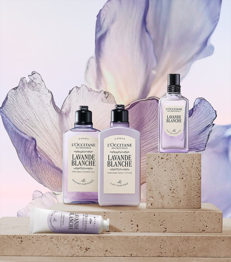 L'Occitane Lavande Blanche shower gel 250ml, UK version