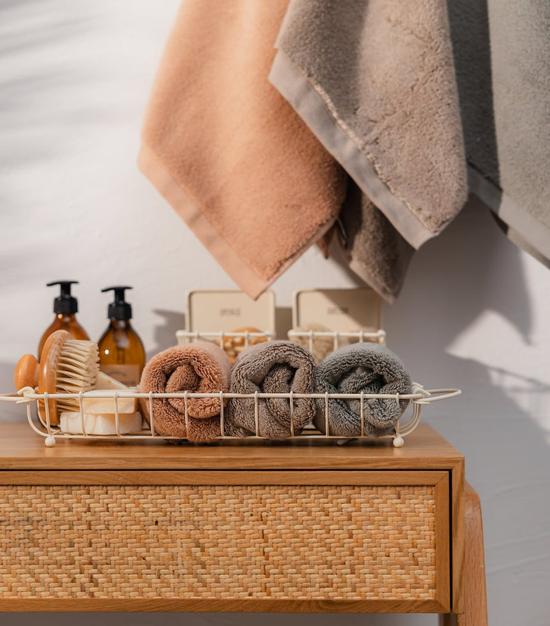 Hamam organic cotton Olympia hand towel 50x100cm - British product